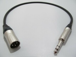 XLR( мужской )-TRS фоно кабель 1 шт. 2.5m | кабель :MOGAMI Moga mi2549 | штекер :NEUTRIK