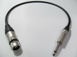 XLR( женский )-TS фоно кабель 1 шт. 2.5m | кабель :.. электрический провод T-4E6S | штекер :NEUTRIK