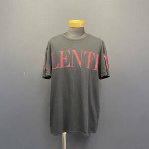 VALENTINO Logo Print S/S Tee ヴァレンティノ ロゴ プリント ショートスリーブ Tシャツ size 未記入 ブラック/レッド ロゴ 半袖