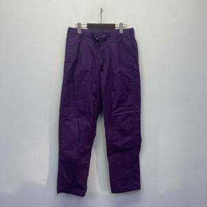 GRAMICCI COTTON PANTS グラミチ コットン パンツ size L パープル 長ズボン ベルト付き メンズ USA