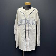 DESCENDANT BLEEK BASEBALL L/S SHIRT ディセンダント ブリーク ベースボール ロングスリーブ シャツ size 4 長袖 アウター_画像1