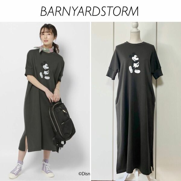 BARNYARDSTORM Mickey 裏毛ワンピース