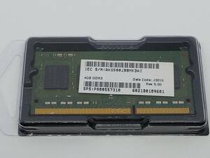 【送料無料】 IEC ノートPC用メモリ　4GB 　DDR3 PC3L-12800　動作確認済