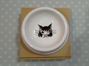 [ rare ]....-.. pet bowl ( small )dayanWACHIFIELD hood bowl bite inserting unused made in Japan tableware plate cat dog 