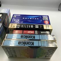 10-34■新品！ビデオテープ Victor スケルトンカセットVHS HG maxell 富士フイルム Konica コニカ コンパクトビデオカセット 現状品_画像6