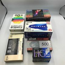 10-34■新品！ビデオテープ Victor スケルトンカセットVHS HG maxell 富士フイルム Konica コニカ コンパクトビデオカセット 現状品_画像1