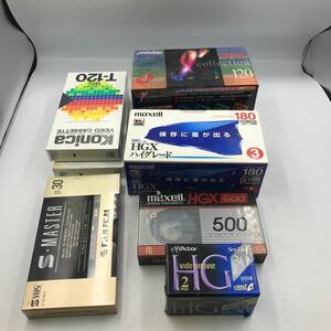 10-34■新品！ビデオテープ Victor スケルトンカセットVHS HG maxell 富士フイルム Konica コニカ コンパクトビデオカセット 現状品