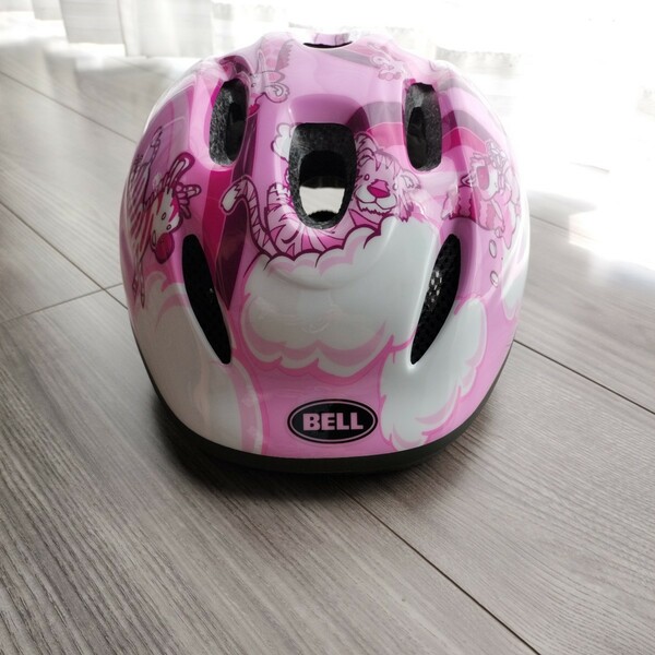 【BELLベル】幼児用ヘルメット　アニマル柄　ピンク　48-54センチ　子供用ヘルメット 自転車ヘルメット　動物柄