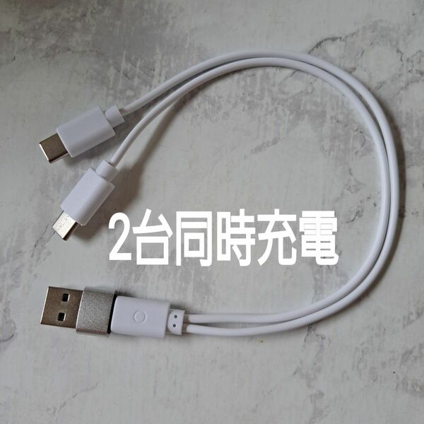 コネクターCタイプ　USBアダプター　ダブルケーブル