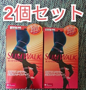 SLIM WALK スリムウォーク 着圧タイツ 美スタイル タイツ ブラック S-M 美脚 ひきしめ スタイルアップ 美尻メイク お腹おさえ