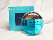 100ml【ほぼ未使用】【送料無料】BVLGARI ブルガリ AQVA アクア プールオム MARINE マリン POUR HOMME アクアマリン オードトワレ_画像1