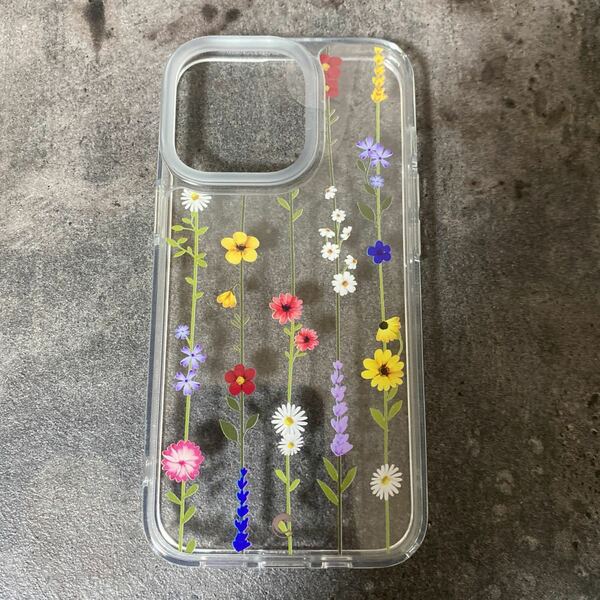 2304170 【CYRILL】 by Spigen iPhone 13 Pro ケース クリア 花柄 花 ストラップホール付き 耐久性 カメラ保護 フレッシュな花柄