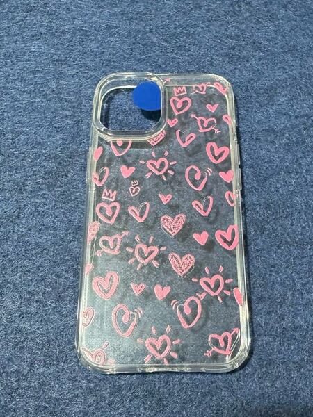 2310254☆ iphone14 ケース 韓国 おしゃれ 可愛い ハート 模様 スマホケース スマホカバー クリア