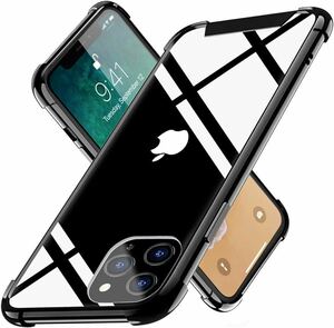 2310217 TMUJWS iPhone 11 Pro Max ケース クリア 耐衝撃 TPU+PC 背面クリア 傷防止 衝撃吸収 四隅滑り止め 6.5インチ 対応 黄変防止