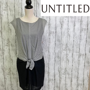 UNTITLED* Untitled * no sleeve One-piece switch One-piece waist ribbon mini height * size 2 55-64