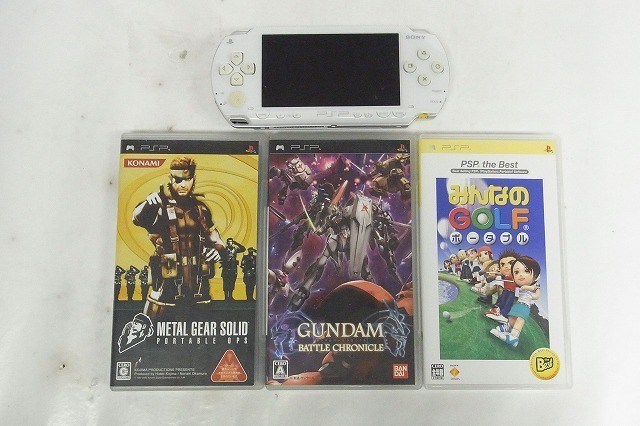 日本版 PSP 1000 Ceramic White Giga Pack + 海外版 Killzone