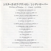 シンディ・ローパー/シスターズ・オブ・アヴァロン　日本盤CD帯付PR　Cyndi Lauper_画像3
