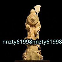 新品推薦◆達磨大師立像天然ツゲ木彫り達磨像 木製仏像 神像 仏教美術品_画像4