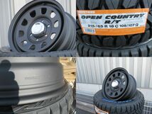 DAYTONA SS 16x6.5J +38 6-139.7 マットブラック TOYO OPEN COUNTRY R/T 215/65R16セット 200系ハイエース レジアスエース_画像5