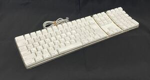 定番 Apple アップル Mac マック 純正 USB keyboard キーボード A1048 日本語 JIS 配列 テンキー ホワイト 白 全キー反応OK 即有り 管理2