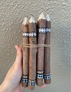 木の枝の鉛筆　10本　木製品　手作り 送料無料