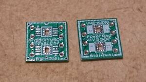 【即決・送料込】HVSSOP8 シングルOPAMP×２ DIP化変換基板 ２枚組 放熱対策専用基板 OPA828IDGN用など (管理番号EX79-4)