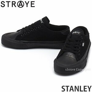 1円～ STRAYE STANLEY Triple Black Suede 23.0cm ストレイ スニーカー シューズ 靴 スケシュー スケートボード スケボー [同梱不可]