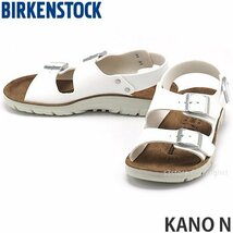 1円～ BIRKENSTOCK KANO N ホワイト 36(23.0cm) ビルケンシュトック サンダル 靴 ストラップ コンフォート アウトドア 仕事 [同梱不可]_画像1