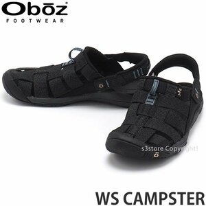 1円～ OBOZ WS CAMPSTER BK/BLE 25.0cm オボズ WS キャンプスター サンダル 靴 スポサン アウトドア カジュアル レディース [同梱不可]