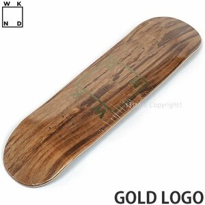 1円～ WKND GOLD LOGO DECK Brown 8.125 x 31.625 ウィークエンド デッキ スケートボード 板 ストリート SKATEBOARD [同梱不可]