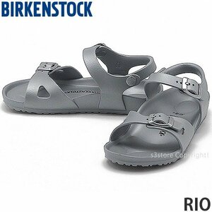 1円～ BIRKENSTOCK RIO EVA KIDS SIL 25(16.0cm) ビルケンシュトック リオ キッズ サンダル シューズ スニーカー 靴 子ども [同梱不可]