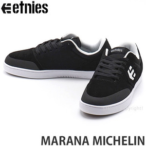 1円～ etnies MARANA MICHELIN Blk/Wht 26.0cm エトニーズ マラナ ミシュラン メンズ 男性 スケートボード スニーカー [同梱不可]