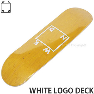 1円～ WKND WHITE LOGO DECK 8.25VA ウィークエンド ホワイト ロゴ デッキ スケートボード スケボー ストリート [同梱不可]