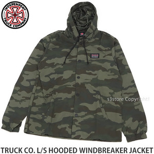 1円～ INDEPENDENT TRUCK CO. L/S JACKET Camo S インディペンデント スケボー コーチジャケット ストリート [同梱不可]