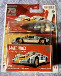 マッチボックス MATCHBOX コレクターズ ポルシェ 910 COLLECTORS 70周年 PORSCHE