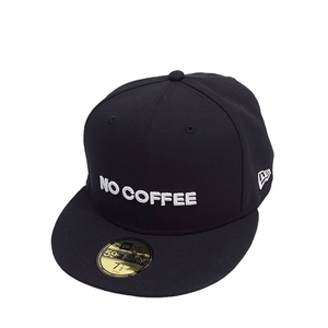 WC457 NEW ERA NO COFFEE ニューエラ ノーコーヒー 59FIFTY ロゴ キャップ 7 1/2 59.6cm ブラック 13574024 帽子 ●60