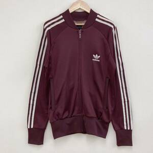 レア 初期 adidas originals バーガンディー トラックジャケット Mサイズ アディダスオリジナルス ジャージ ブルゾン VINTAGE 3100006