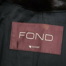 ◆FOND MOONBAT ムーンバット ミンクファー 毛皮 コート ダークブラウン 9_画像5