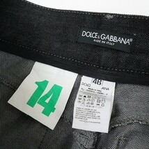 美品 国内正規品◆DOLCE&GABBANA ドルチェ＆ガッバーナ 14クラシック ローライズ ストレート デニム パンツ ジーンズ 46_画像7