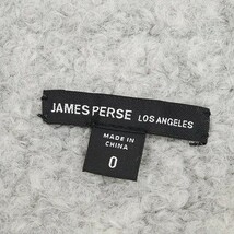 美品◆JAMES PERSE ジェームス パース ボタンレス ニット カーディガン ライトグレー 0_画像5