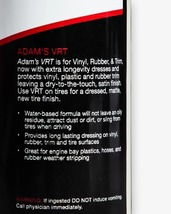 Adam's Polishes VRT タイヤ&トリムドレッシング アダムスポリッシュ 正規品 樹脂、プラスチック、ゴム専用 防汚 防水 55001030009_画像4