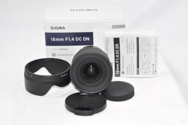シグマ 16mm F1.4 DC DN [ソニー用] オークション比較 - 価格.com