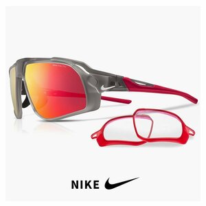 新品 ナイキ サングラス fv2391-060 スペアレンズ 付き FLYFREE M NIKE フライフリー メンズ uvカット レッド アントラサイト ミラーレンズ