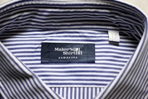 【良品】Maker's Shirt 鎌倉◆鎌倉シャツ ストライプ 長袖シャツ 43-87_画像6