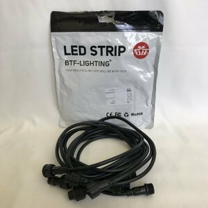 BTF-LIGHTING　2PIN 防水コネクター 100cm/0.75ｍ㎡ 22mmナット/ オス メス コネクター 5本　【訳あり※動作未確認】67 00069