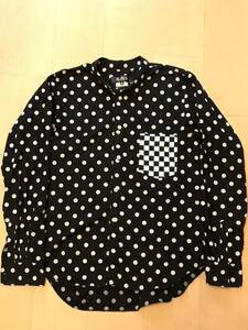 BLACK COMMEdes GARCONS ブラックコムデギャルソン ポルカドットブラウス シャツ size:M PLUS プリュス