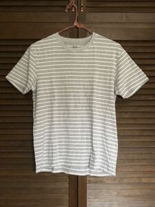 UNIQLO ユニクロ★ボーダーTシャツ★半袖 サイズS グレー、白 ゆったりめ