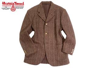 ハリスツイード Harris tweed 重厚感◆3B ジャケット M