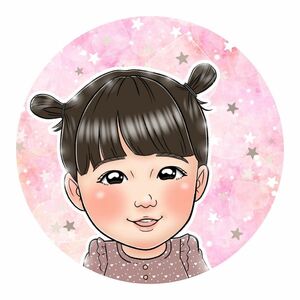 似顔絵オーダー　＊　かわいいアイコン　誕生日　初節句記念のグッズ作成に