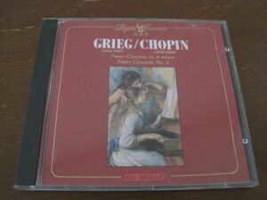 CD Grieg　Chopin　Piano Concerto In A Minor, Piano Concerto No. 2 　グリーグ　ショパン